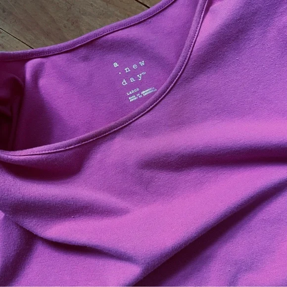 a new day Women's Pink Puff Sleeve Blouse - Picture 3 of 3